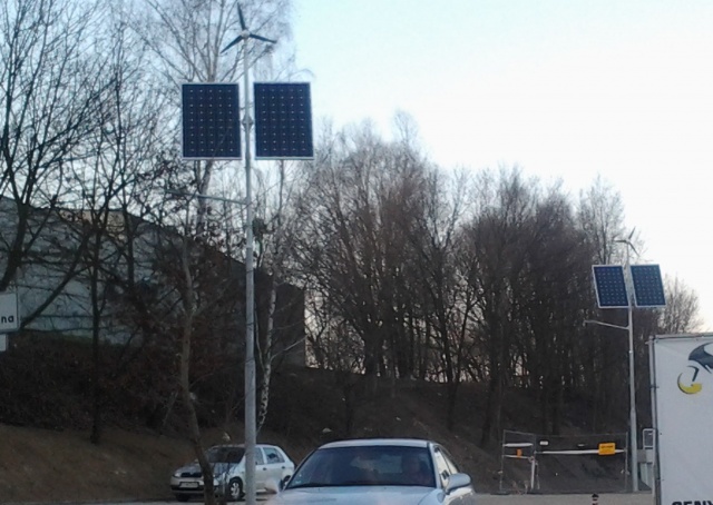 Lampy przy ul. Golisza 27.02.2015