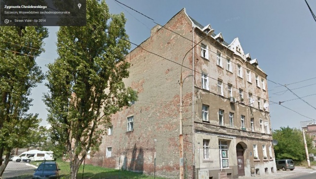 Kamienica ul. Chmielewskiego, fot. Google.com 29.05.2015