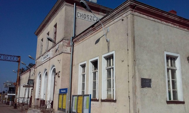 Dworzec PKP w Choszcznie - fot.Słuchacz 10.10.2016