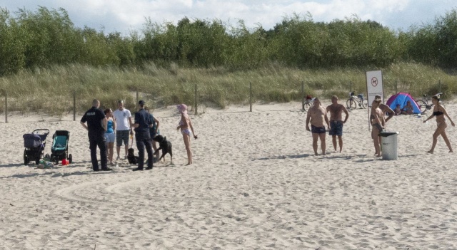 Zdarzenie na plaży, fot. iswinoujscie.pl 10.08.2017