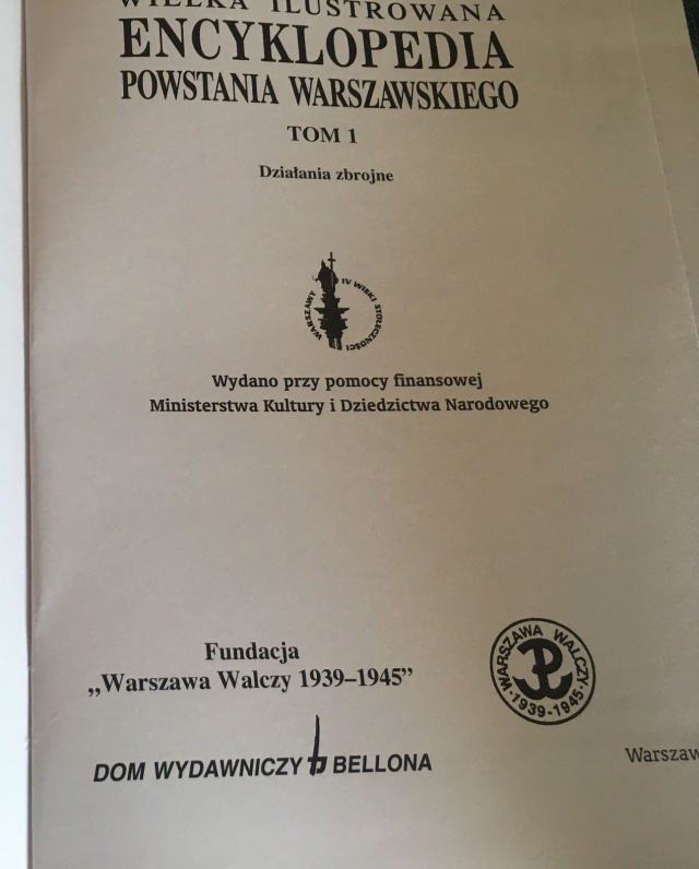 Strona tytułowa Encyklopedii - fot.J.Wilczyński 28.10.2018