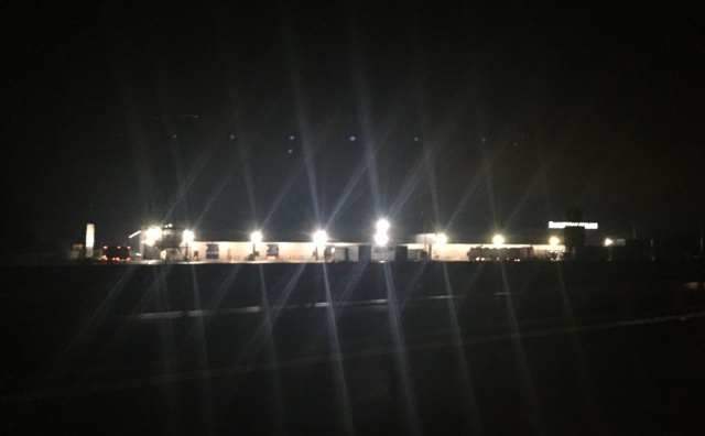 Światła na budowie hali - zdjęcie sprzed tygodnia, fot. S. Orlik 15.01.2019