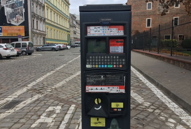 Parkomat we Wrocławiu, fot. S. Orlik 23.12.2020