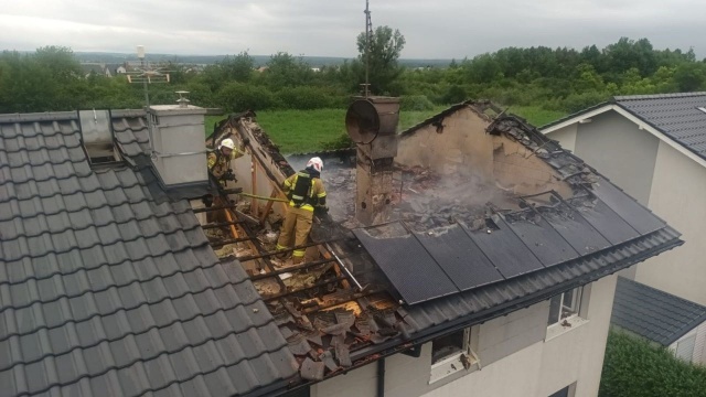 Pożar na Bezrzeczu, źródło: Straż Pożarna, OSP Wołczkowo 06.07.2022