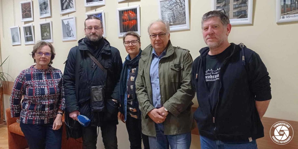 Z wizytą w TDF, od lewej: Mira Granops, Andrzej Kutys, Dorota Dobrowolska, Jarosław Kruk, Sławomir Żmijewski