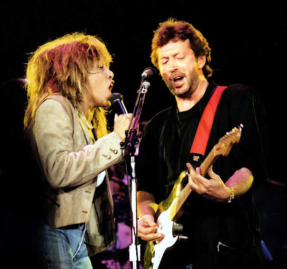 Tina Turner i Eric Clapton na Wembley Arena w 1987 roku. Fot. wikipedia.org