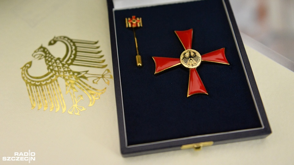 Uroczystość wręczenia Krzyża Zasługi Republiki Federalnej Niemiec, 12.10.2017 roku. Fot. Łukasz Szełemej [Radio Szczecin]