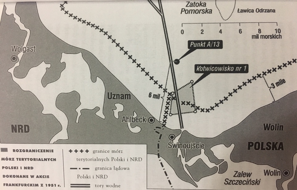 Mapka z książki "Ostatni jeniec wielkiej wojny. Polska i Niemcy po 1945 roku" Włodzimierza Kalickiego.