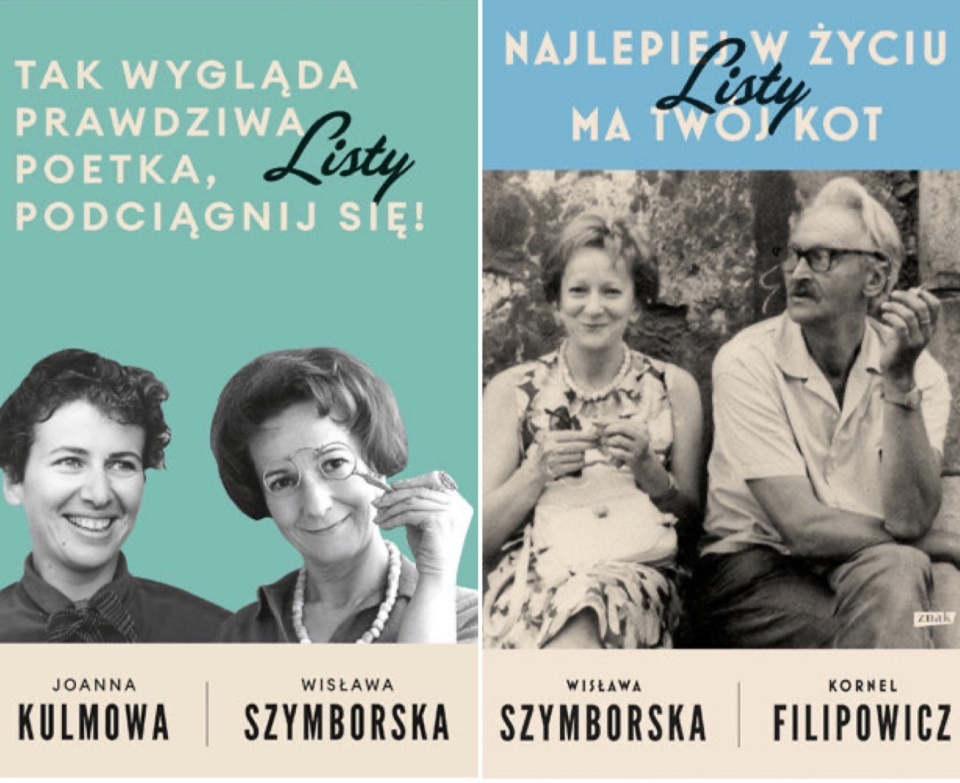 Tomy korespondencji Wisławy Szymborskiej wydane przez Znak. Materiały promocyjne