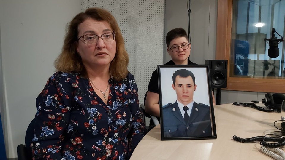 Wira i Natalia Andriichuk , mama i siostra Volodymyra Andriichuk’a , bohatera Ukrainy. (Fot. Małgorzata Frymus)