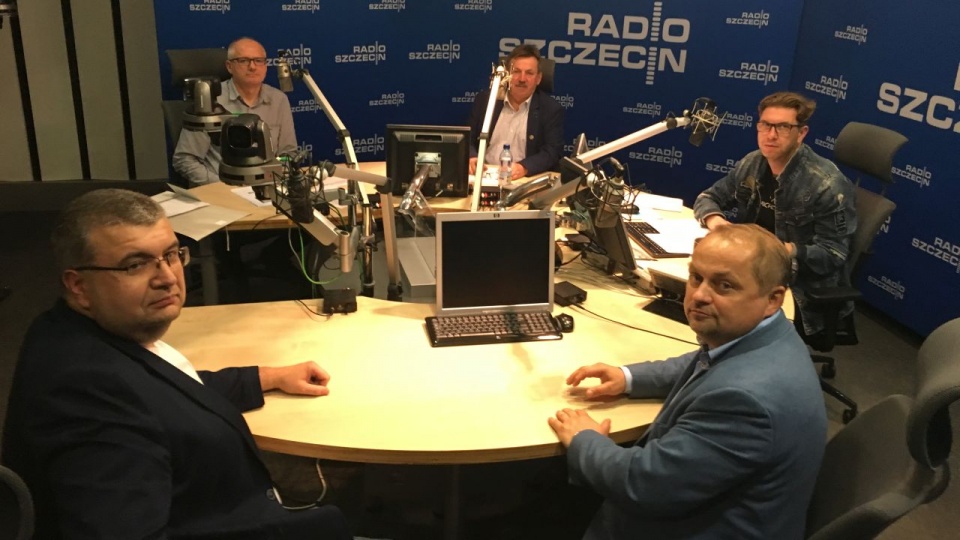 Radio Szczecin na Wieczór: red. Konrad Wojtyła z gośćmi. Fot. Jacek Rujna [Radio Szczecin]