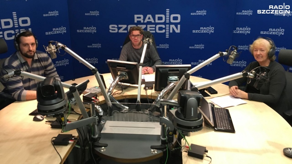 Radio Szczecin na Wieczór, red. Konrad Wojtyła z gośćmi programu. Fot. Jacek Rujna [Radio Szczecin]