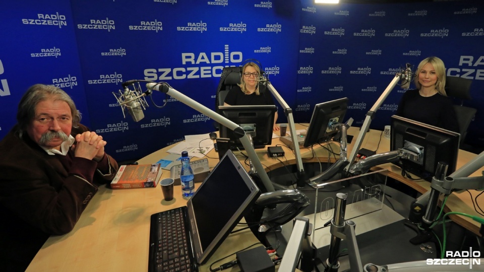 Red. Joanna Skonieczna z gośćmi programu "Radio Szczecin na Wieczór". Fot. Maciej Papke [Radio Szczecin]