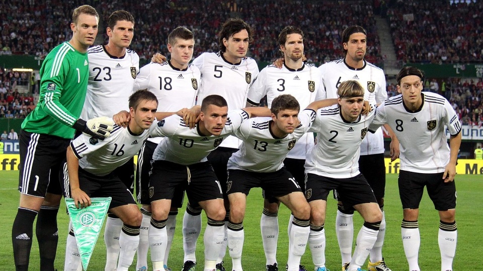 Drużyna Niemiec podczas kwalifikacji EURO 2012. Fot. www.wikipedia.org / Steindy