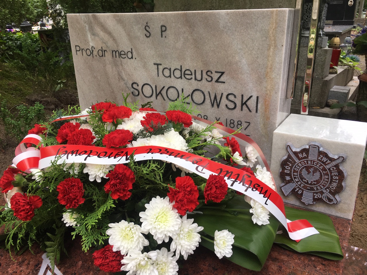 Odnowiony pomnik prof. Tadeusza Sokołowskiego na Cmentarzu Centralnym. Fot. Agata Rokicka [Radio Szczecin]