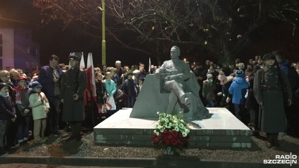 Pomnik J. Piłsudskiego w Goleniowie, Fot. Małgorzata Frymus [Radio Szczecin]