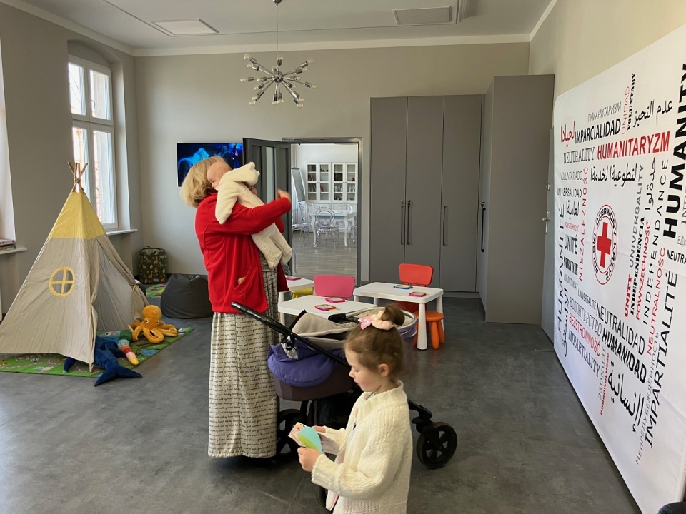 Sala zabaw dla dzieci w Centrum Integracji Polsko - Ukraińskiej PCK w Szczecinie