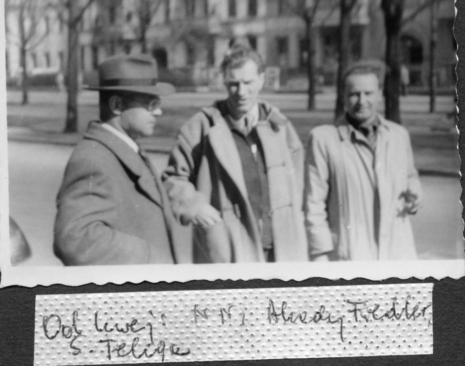 Radiowcy w latach 40. Fot. z archiwum Radia Szczecin