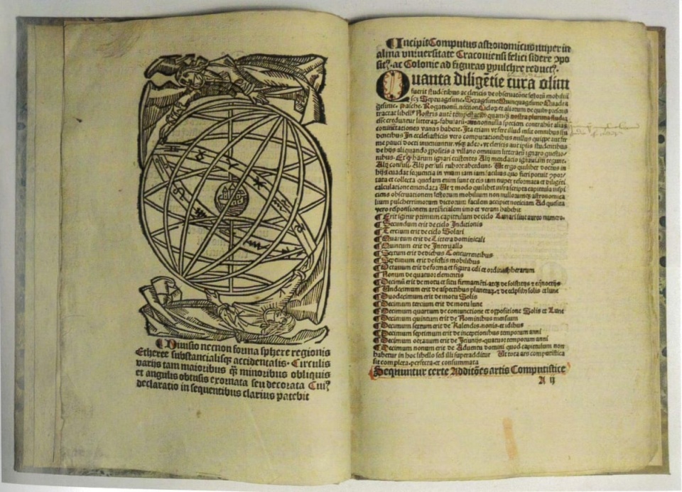 Inkunabuł "Computus ecclesiasticus vel astronomicus" z Katalogu Domu Aukcyjnego Wu-eL