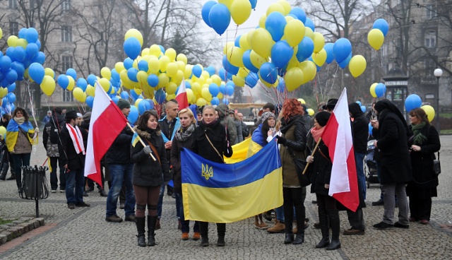 Szczecinianie: Nie zostawimy Ukrainy samej [ZDJĘCIA, WIDEO]
