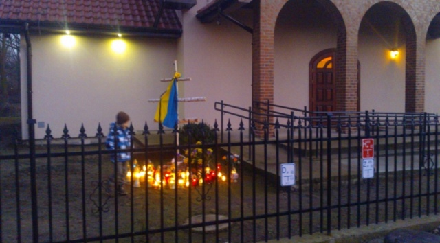 Stargard: Brzozowy krzyż i modlitwa za Ukraińców