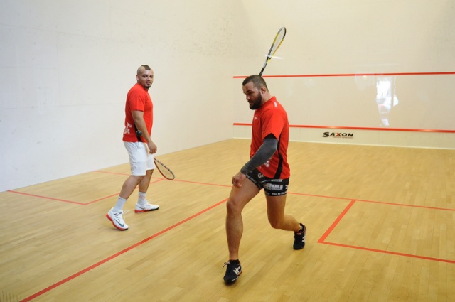 Ukeje i Kolbowicz charytatywnie grają w squasha [ZDJĘCIA, WIDEO]