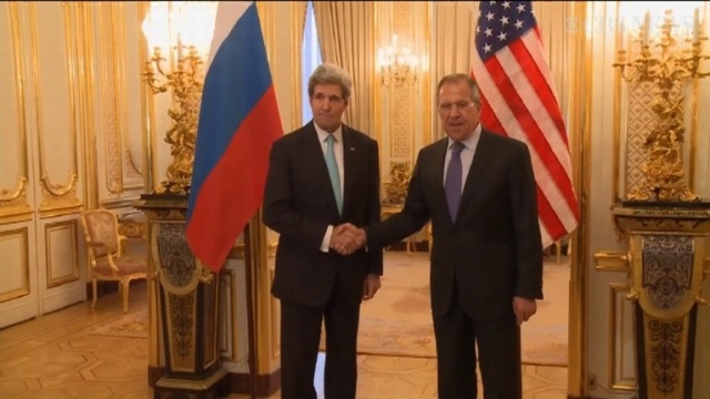 Kerry i Ławrow w Paryżu. Spotkanie w sprawie Ukrainy bez przełomu [WIDEO]