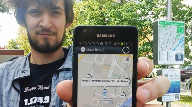 Szczecinianin napisał aplikację na telefon, która ułatwia wypożyczanie roweru miejskiego
