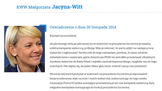 Jacyna-Witt: Krzystek przeprowadził bezprecedensowy atak poprzez media
