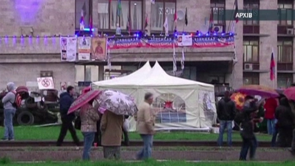 Separatyści z Doniecka szykują się do referendum. Espreso TV/x-news