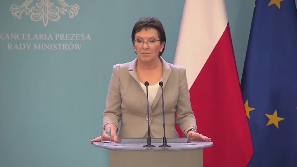 Premier Ewa Kopacz rozpoczęła przegląd pracy wiceministrów w randze sekretarzy i podsekretarzy stanu. Fot. TVN24/x-news