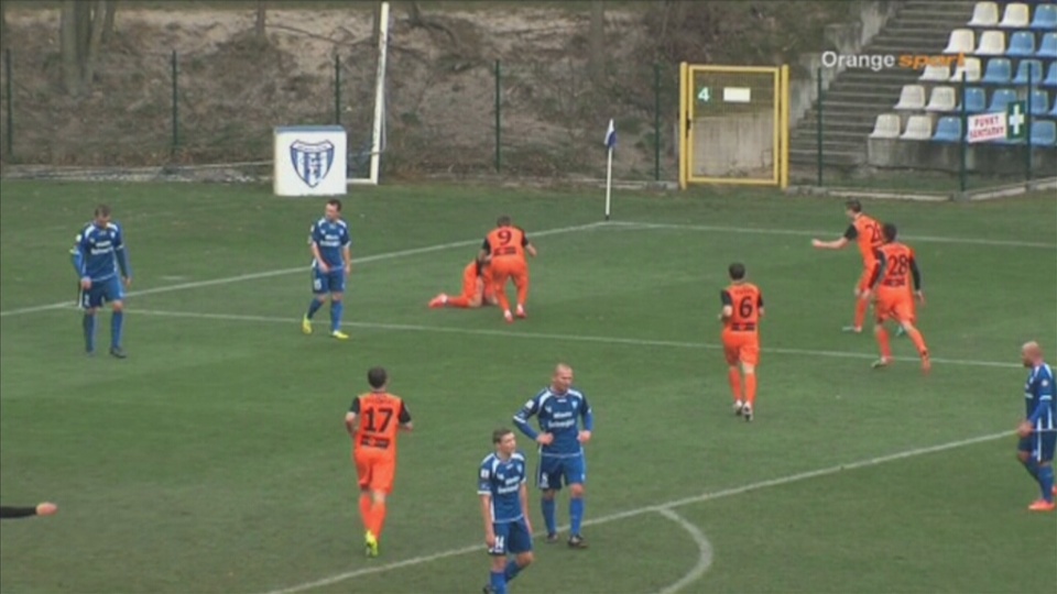 Piłkarze Floty przegrali w sobotę z Zagłębiem Lubin 1:2. To był ostatni w tym roku mecz o mistrzostwo I ligi w Świnoujściu. Fot. Orange sport/x-news