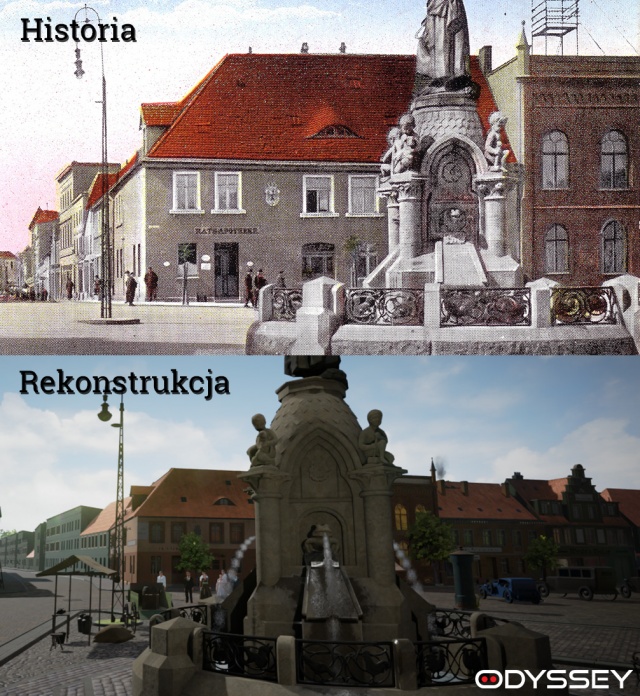Arnswalde - fontanna Mieszkańcy Choszczna przenieśli się w czasie