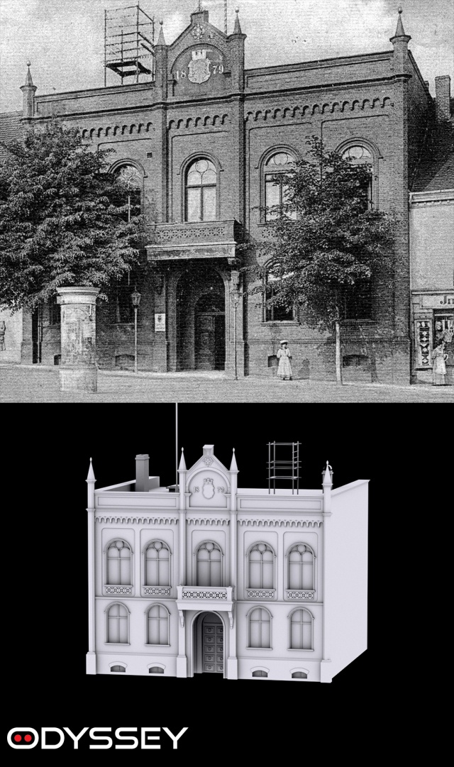 Arnswalde - budynek Mieszkańcy Choszczna przenieśli się w czasie
