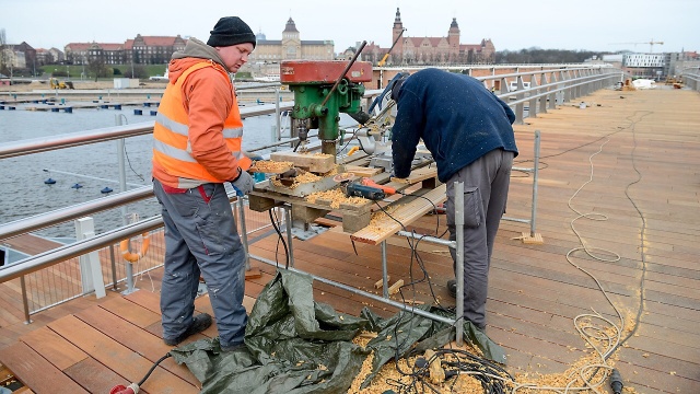 Fot. Jarosław Gaszyński [Radio Szczecin] Port jachtowy przy Wyspie Grodzkiej prawie gotowy [ZDJĘCIA, WIDEO]