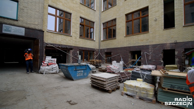Kończy się kapitalny remont kolejnego budynku Akademii Sztuki w Szczecinie. Fot. Konrad Nowak [Radio Szczecin] Powstaje Centrum Przemysłów Kreatywnych [WIDEO, ZDJĘCIA]