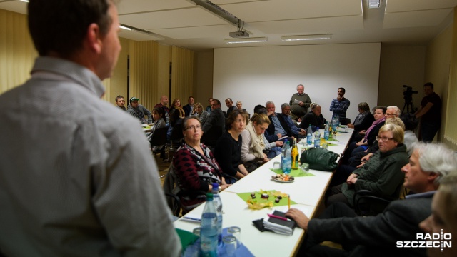 Spotkanie powitalne zorganizowały we wtorek władze przygranicznej gminy. Fot. Konrad Nowak [Radio Szczecin] Niewielu chętnych, by pomagać uchodźcom w Löcknitz [ZDJĘCIA]