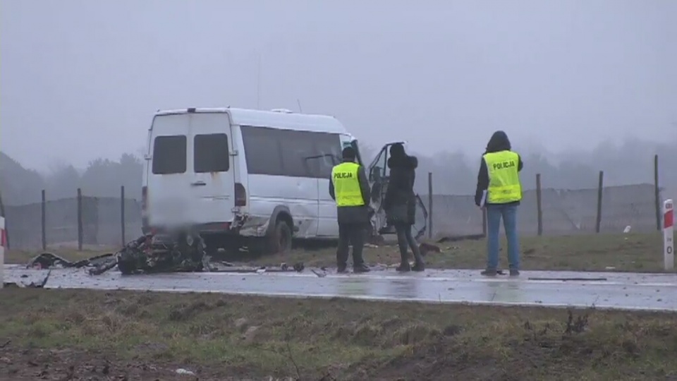 22 osoby ranne w wypadku w województwie lubelskim. Fot. TVN24/x-news