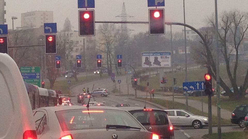 W czwartek po 14 kolejka aut sięgała ulicy Szwoleżerów. Fot. Piotr Kołodziejski [Radio Szczecin]