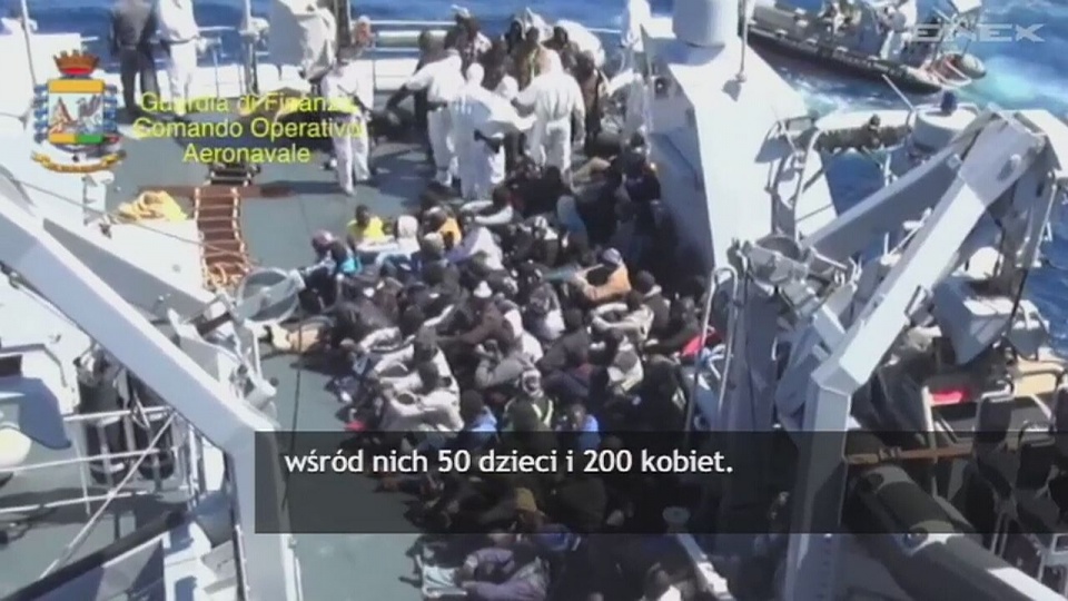Tylko 27 osób spośród kilkuset udało się uratować po katastrofie kutra z nielegalnymi imigrantami na Morzu Śródziemnym. Fot. ENEX/x-news