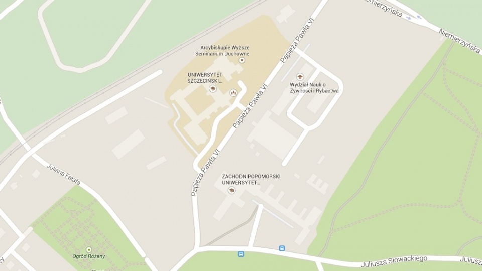 Ulica Papieża Pawła VI w Szczecinie. Fot. maps.google.pl