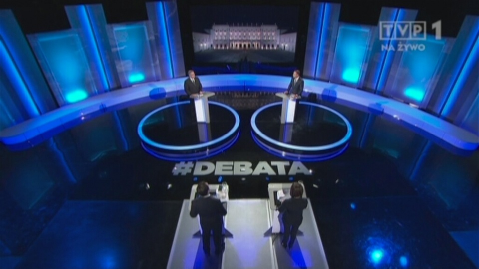 Kandydaci na prezydenta Polski starli się w przedwyborczej debacie. Fot. TVP/x-news