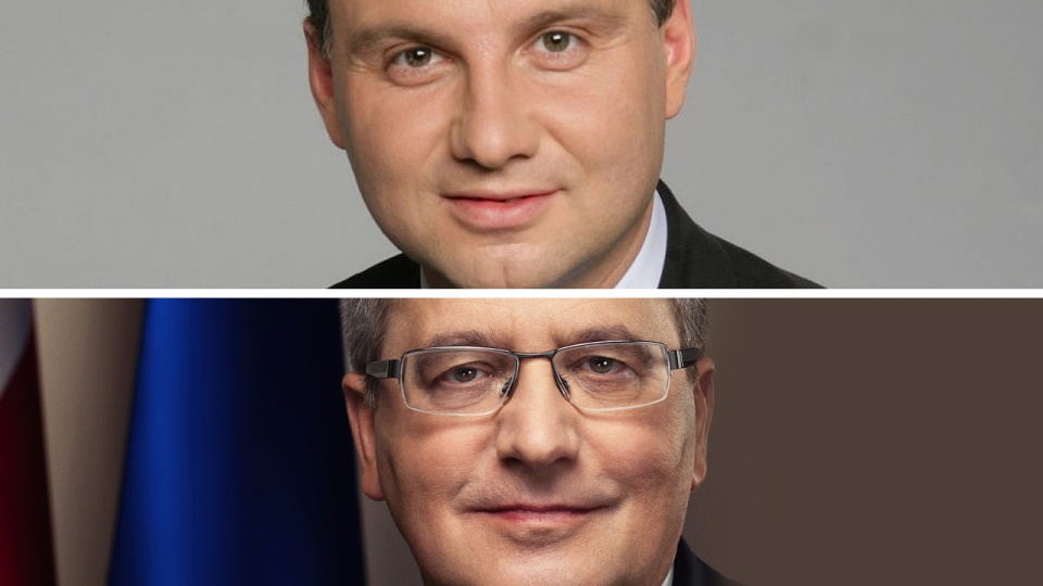 Debata prezydencka - Andrzej Duda i Bronisław Komorowski. Grafika: Radio Szczecin.