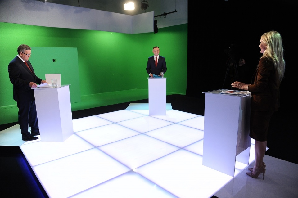 Debata prezydencka. Fot. TVN/x-news