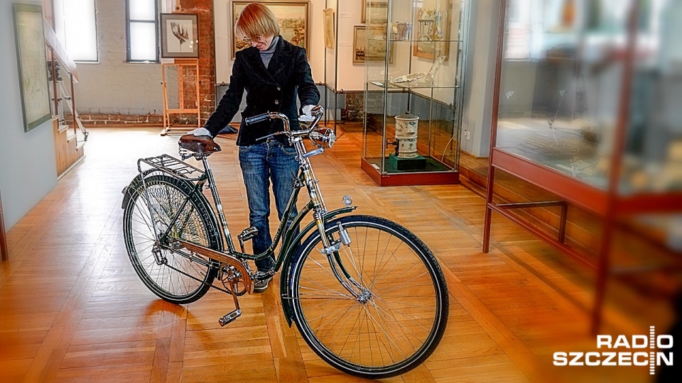 Rower marki Stoewer w szczecińskim Muzeum Narodowym. Fot. Jarosław Gaszyński [Radio Szczecin]
