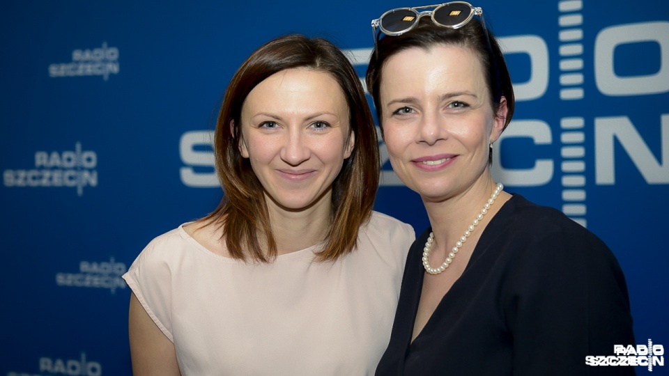 Monika Pyrek i Agata Kulesza. Fot. Jarosław Gaszynski [Radio Szczecin]
