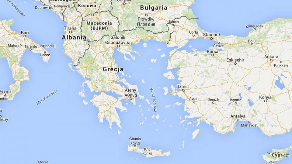 Grecka wyspa prezentem ślubnym. Fot. www.google.pl/maps