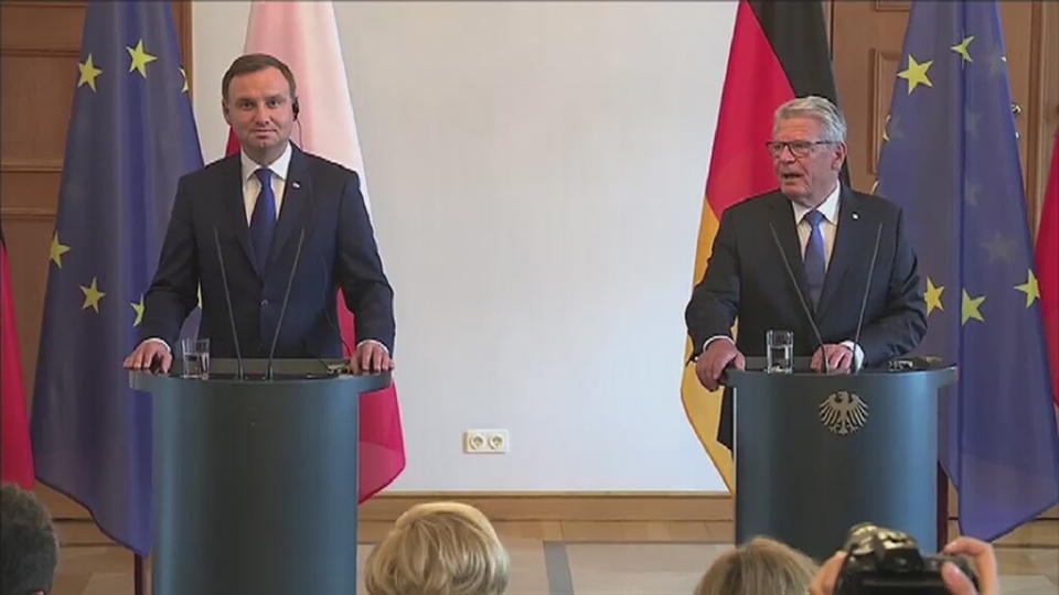 Prezydent Polski przebywa z oficjalną wizytą w stolicy Niemiec. Fot. TVN24/x-news