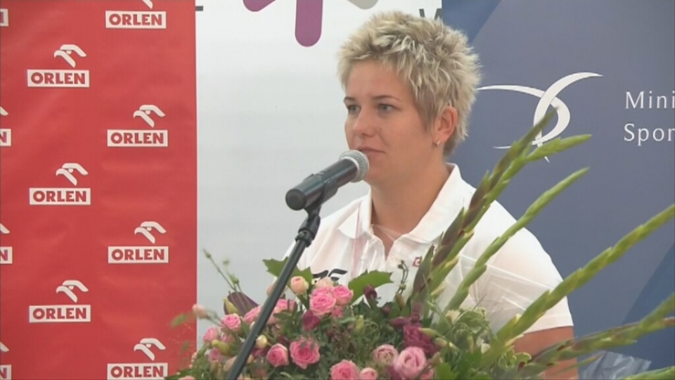 Anita Włodarczyk zdobywając złoty medal w rzucie młotem ustanowiła nowy rekord Mistrzostw Świata. Fot. TVN24/x-news