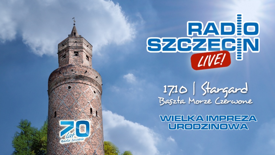 Radio Szczecin Stargard impreza urodzinowa 70lat Grafika: Maciej Myszkowiak [Radio Szczecin]
